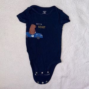 NAVY blue CARTER 12m onesie